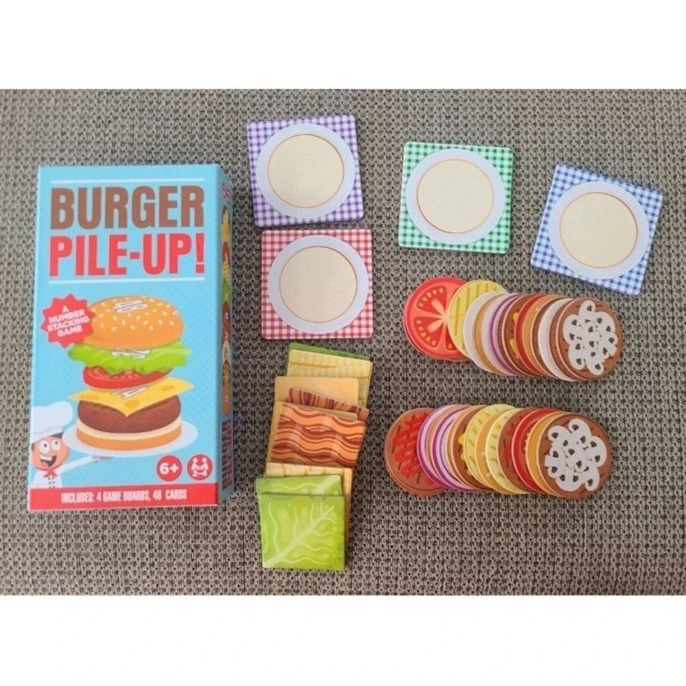 Burger Pile-Up - A Number‎ Stacking Game - Family Card Game
